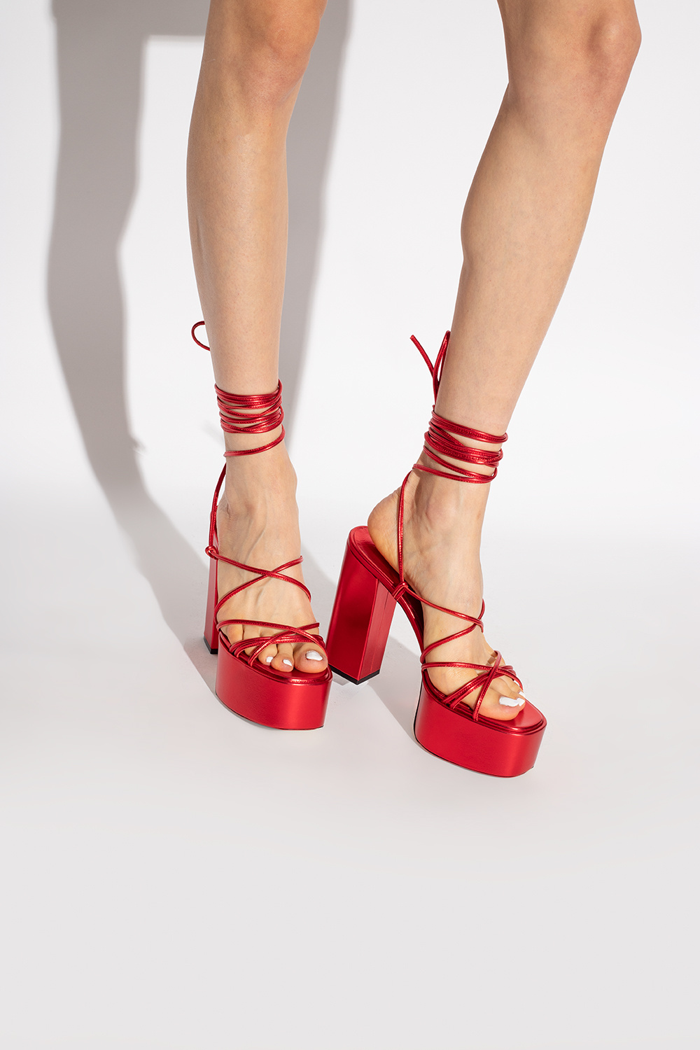 サンダル・ミュール PARIS TEXAS SS22 MALENA SANDALWOOD (PX563_XNPL3ULTRAVIOLET) Red leather cut-out mule - Paris Texas